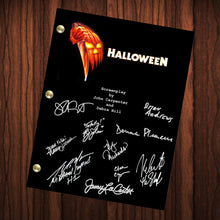 Load image into Gallery viewer, Halloween Autographed Signed Script Reprint Michael Myers Cast Signed Autograph Reprint Full Screenplay
