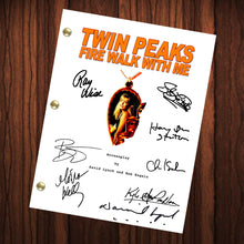 Load image into Gallery viewer, Twin Peaks Autographed Signed Script Reprint Fire Walk With Me Signed Cast Autograph Reprint Full Screenplay David Lynch Sheryl Lee
