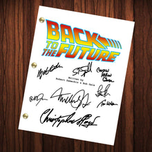 Load image into Gallery viewer, Back To The Future Signed Autographed Script Full Screenplay Full Script Reprint Michael J Fox
