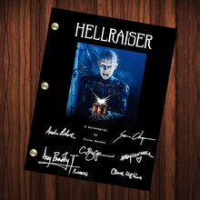 Load image into Gallery viewer, Hellraiser Autographed Signed Movie Script Full Screenplay Full Script Reprint Pinhead Clive Barker Doug Bradley
