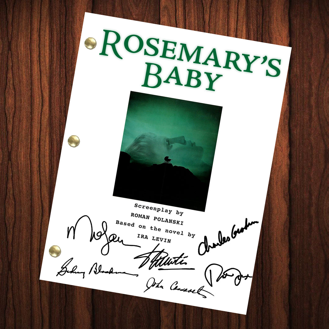 Rosemary's Baby Signed Autographed Script Full Screenplay Full Script Reprint Roman Polanski Horror Film Classic Horror
