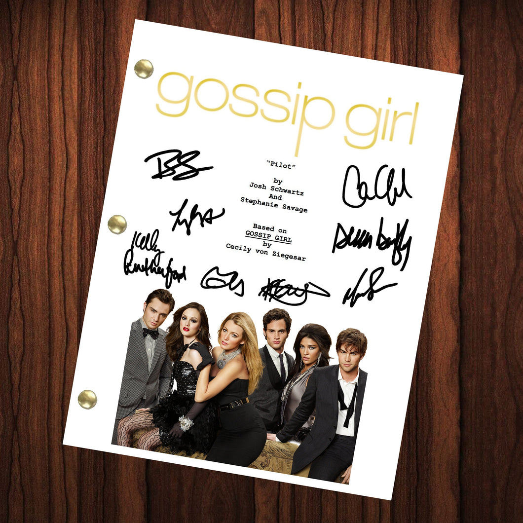 Gossip Girl Signed Autographed Script Full Screenplay Full Script Reprint Blake Lively Leighton Meester Penn Badgley