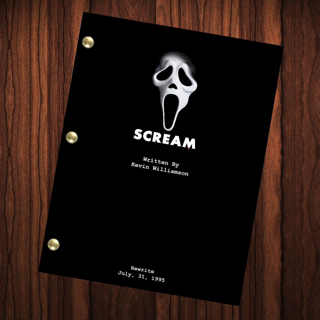 Scream Movie Script Reprint Full Screenplay Full Script