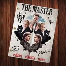 Load image into Gallery viewer, The Master Movie Script Reprint Autographed Cast Signed Full Screenplay Full Script Joaquin Phoenix Philip Seymour Hoffman Amy Adams

