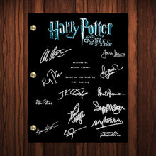 Load image into Gallery viewer, Harry Potter Autographed Signed Movie Script Full Screenplay Goblet Of Fire Full Script Reprint
