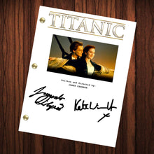 Load image into Gallery viewer, Titanic Autographed Signed Movie Script Reprint Leonardo DiCaprio Kate Winslet Autograph Reprint Full Screenplay Full Script
