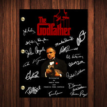 Load image into Gallery viewer, The Godfather Autographed Signed Movie Script Reprint Marlon Brando Al Pacino Autograph Reprint Full Screenplay Full Script
