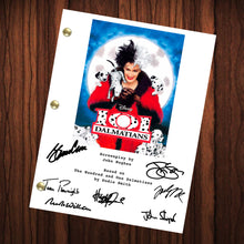 Load image into Gallery viewer, 101 Dalmatians Autographed Signed Movie Script Reprint  Cruella Glenn Close Autograph Reprint Full Screenplay Full Script
