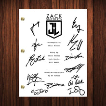 Load image into Gallery viewer, Zack Snyders Justice League Autographed Signed Script Transcript Reprint Signed
