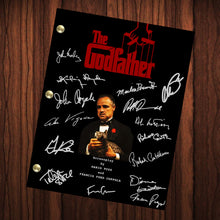 Load image into Gallery viewer, The Godfather Autographed Signed Movie Script Reprint Marlon Brando Al Pacino Autograph Reprint Full Screenplay Full Script

