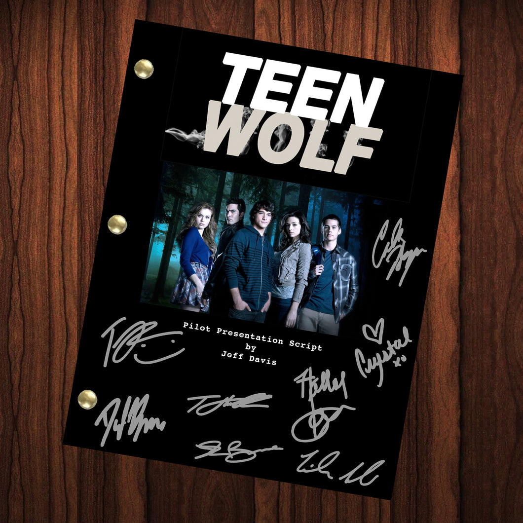 Teen Wolf Autographed Signed Script Reprint Teen Wolf Show Script Autograph Reprint Full Screenplay Full Script Stiles Stilinski