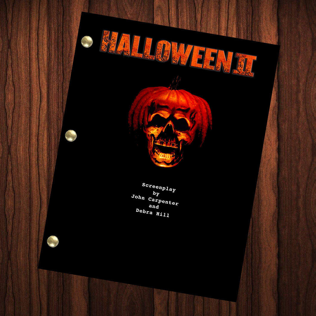 Halloween II Movie Script Reprint Michael Myers Full Screenplay Full Script John Carpenter