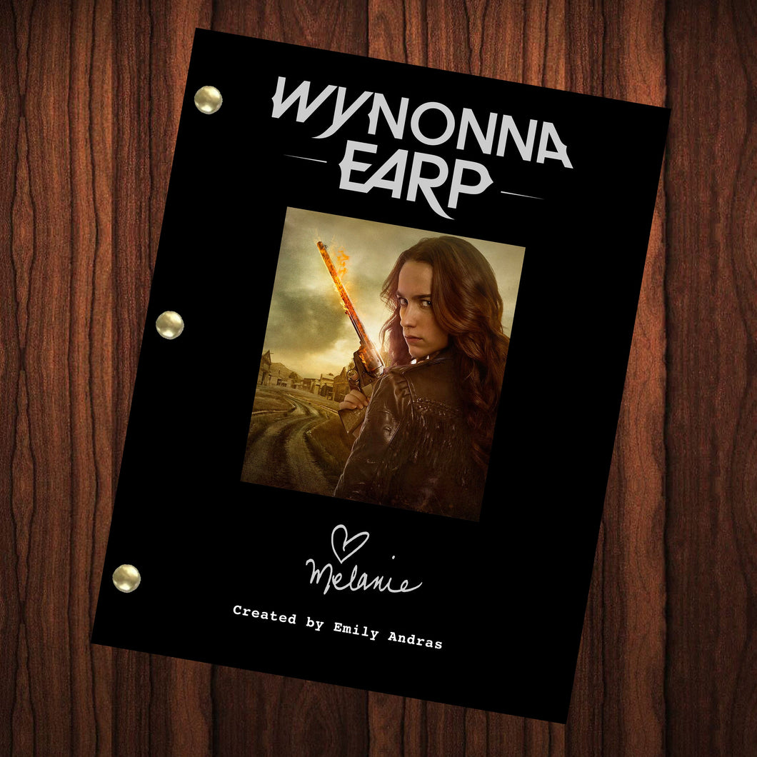 Wynonna Earp Show Script Autographed Signed Pilot Episode Script Melanie Scrofano Signed Autograph Reprint Full Screenplay