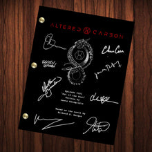 Load image into Gallery viewer, Altered Carbon Signed Autographed Script Full Screenplay Pilot Episode Full Cast Autograph  Full Script Reprint Sci-Fi
