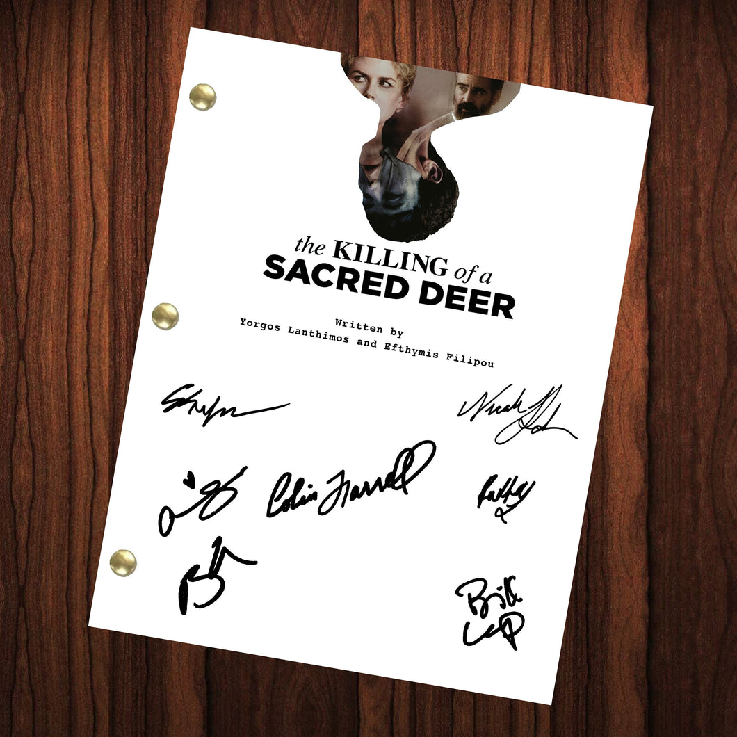 The Killing of a Sacred Deer Movie Script Autographed Signed Script Reprint Colin Farrell Cast Signed Autograph Reprint Full Screenplay