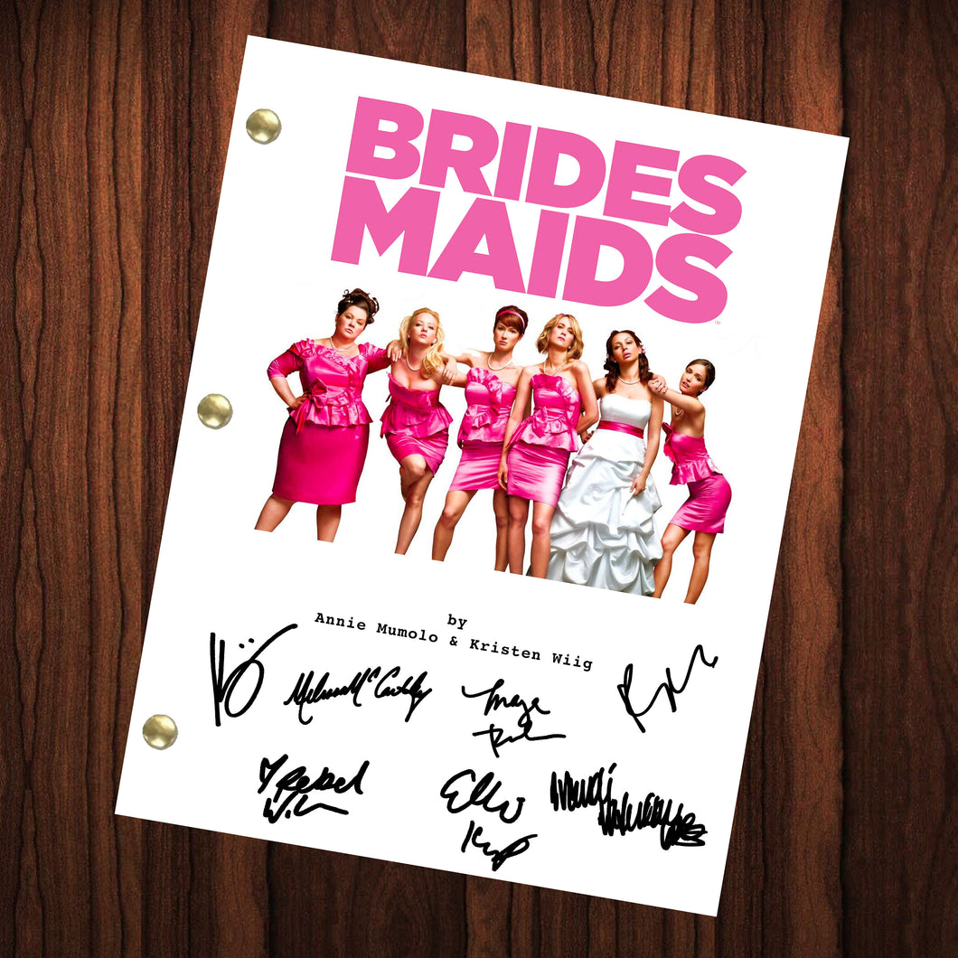 Bridesmaids Signed Autographed Script Full Screenplay Full Script Reprint Kristen Wiig Rose Byrne